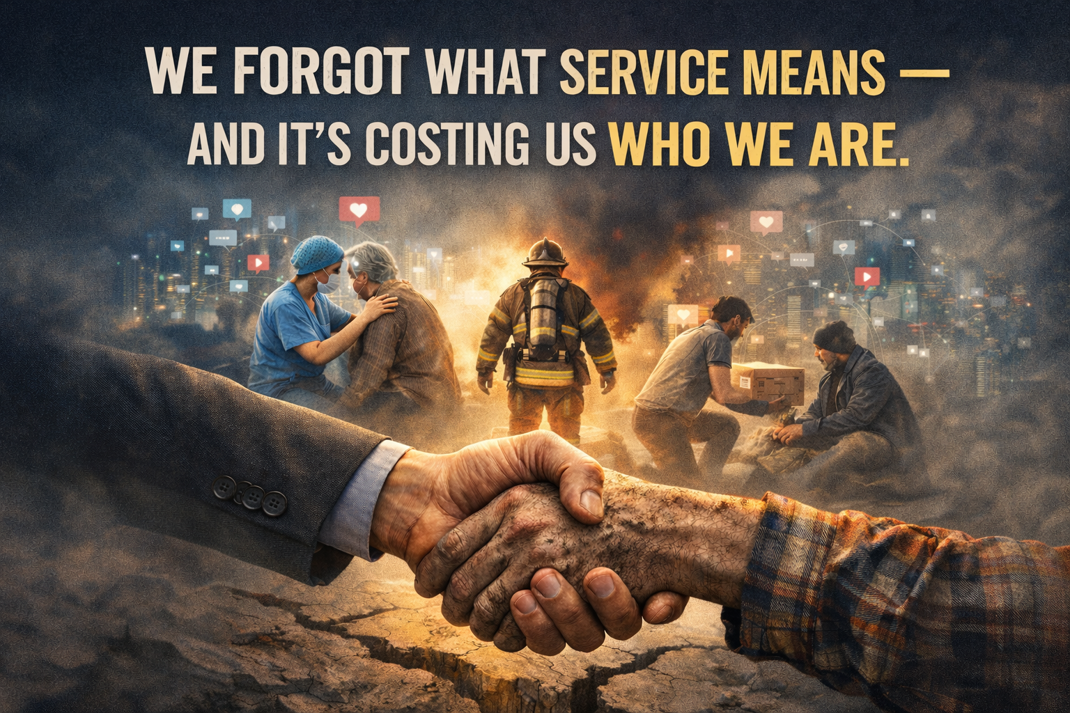 We Forgot What Service Means. And It’s Costing Us Who We Are.
