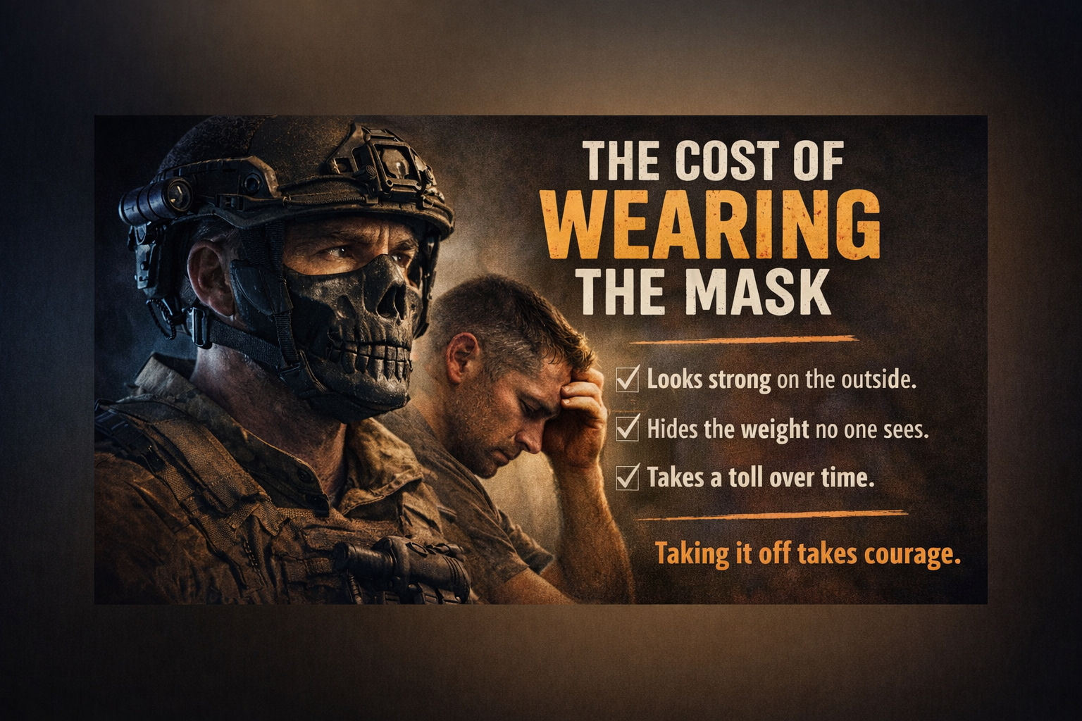 The Cost of Wearing the Mask